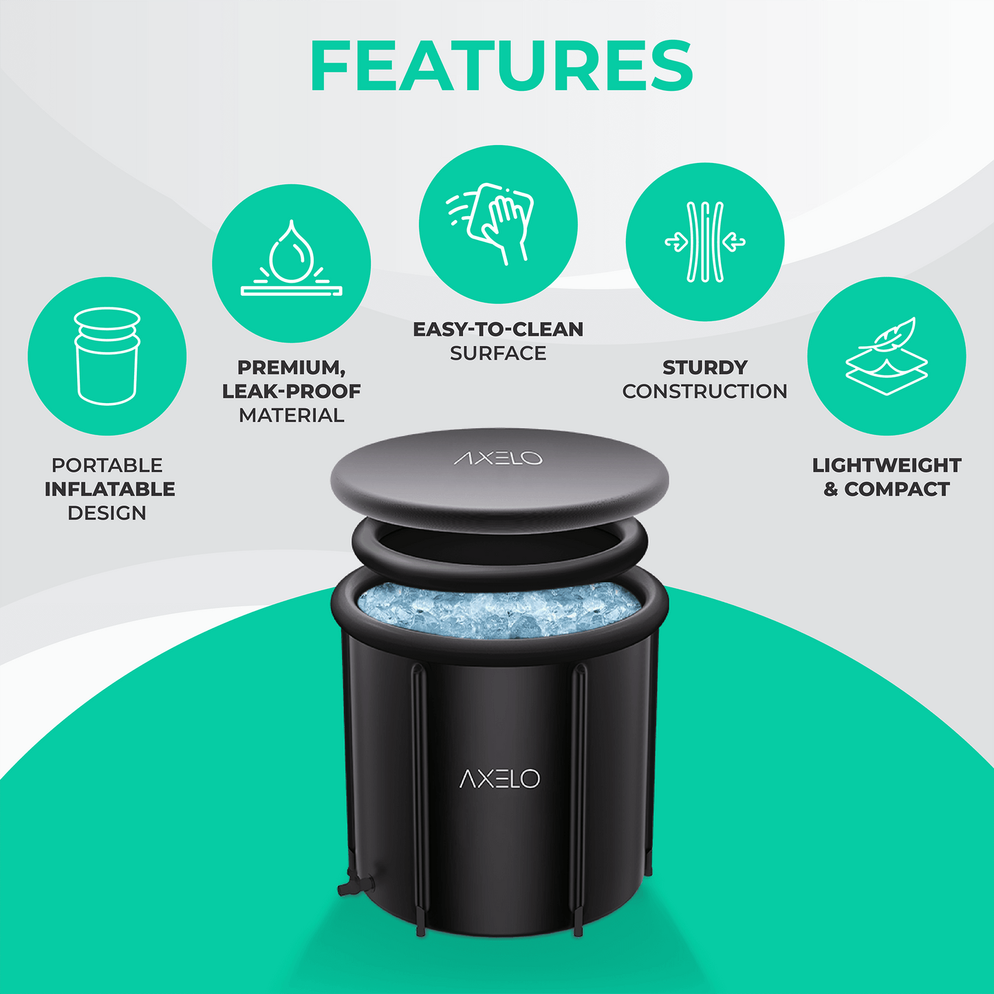 3 in 1 Portable Ice Bath Pod 420L DP12
