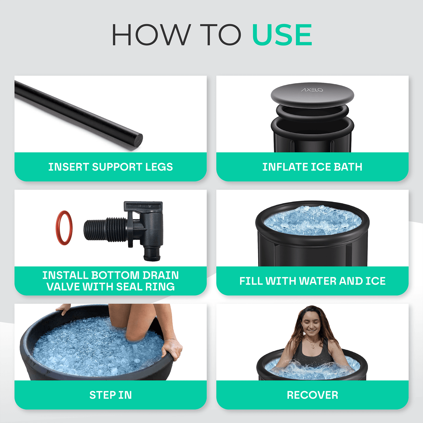 3 in 1 Portable Ice Bath Pod 420L DP11
