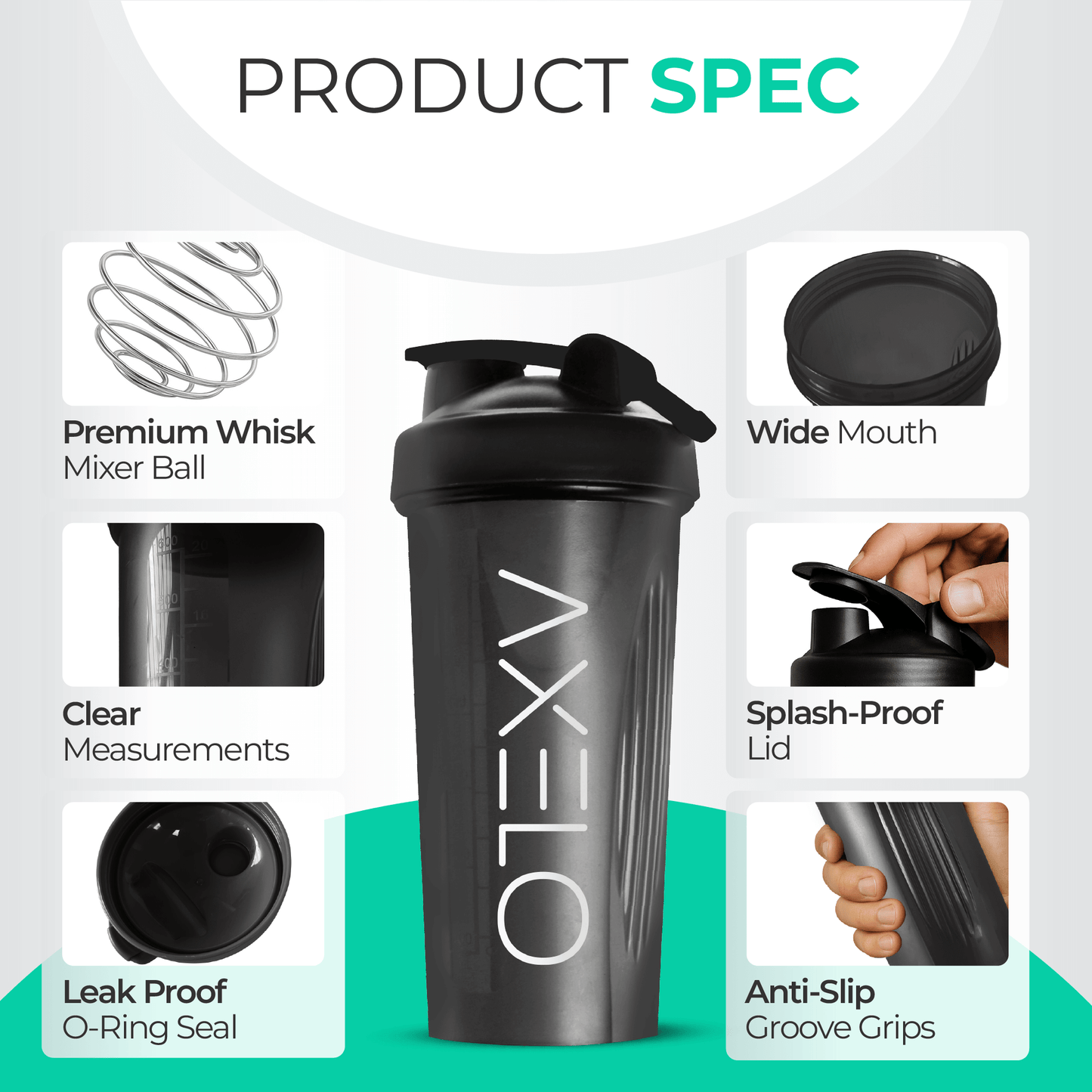 Protein Shaker Bottle