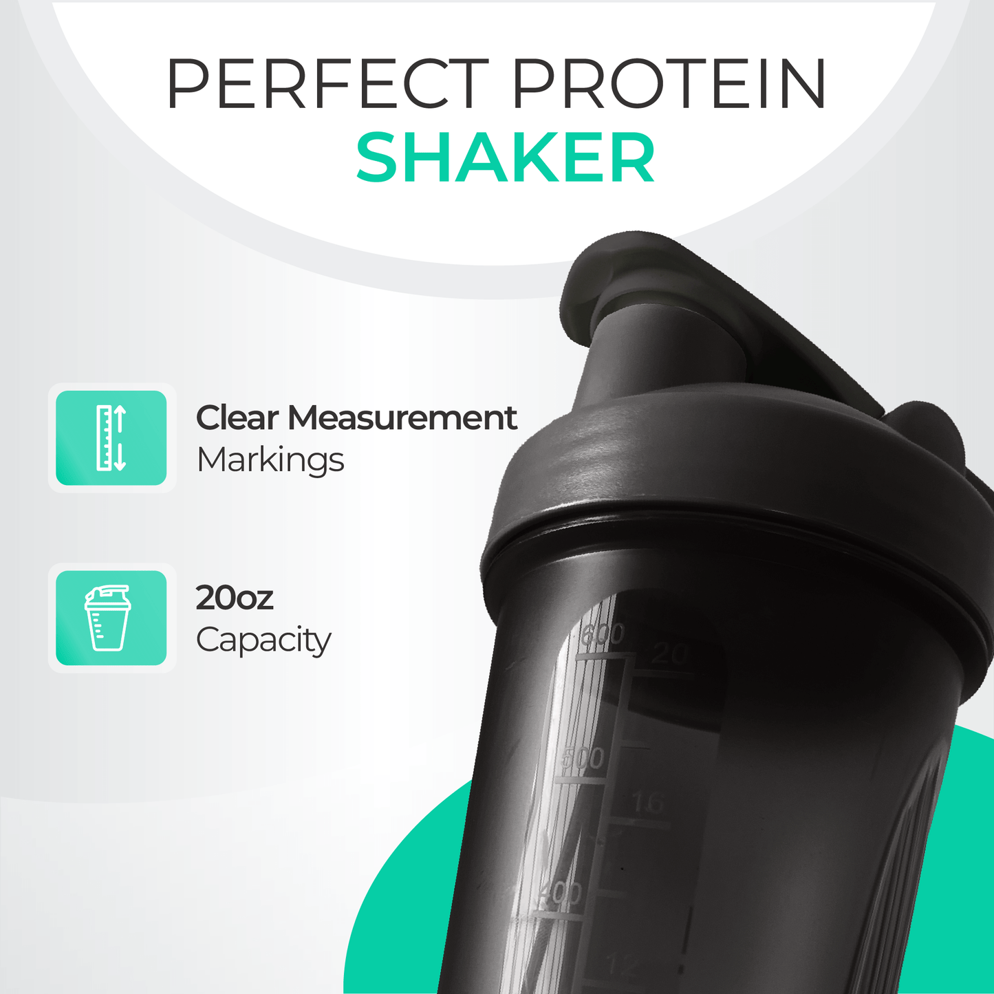 Protein Shaker Bottle
